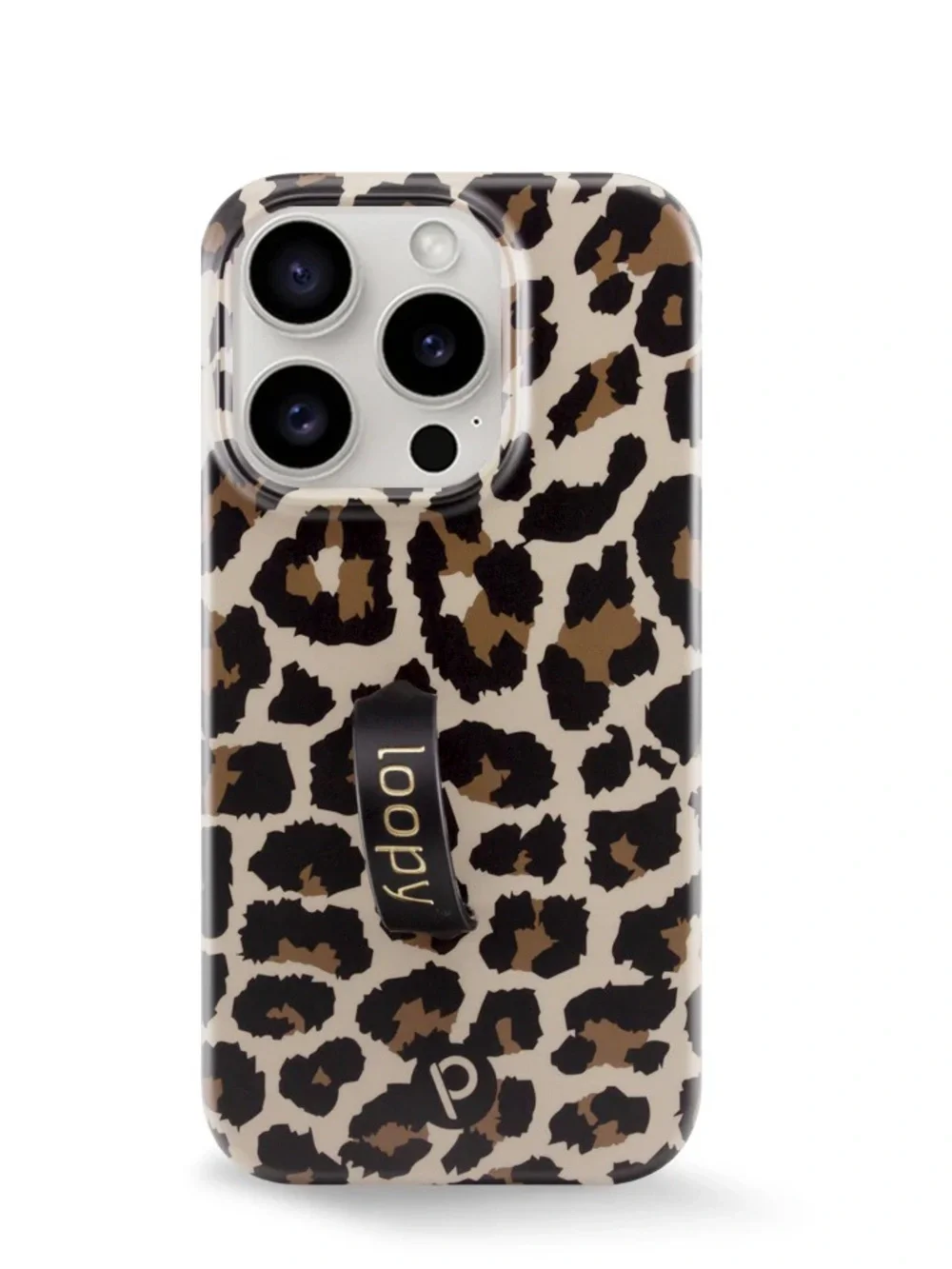 Loopy iPhone 11 Pro Max Black Leopard Phone Case with Loop 6.5 in EUC